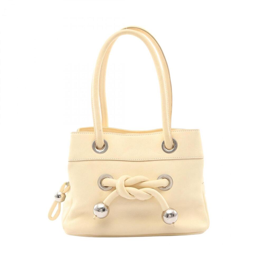 ChloΓ© Chloe Knot Detail Handbag, Leather, Women's, Ivory